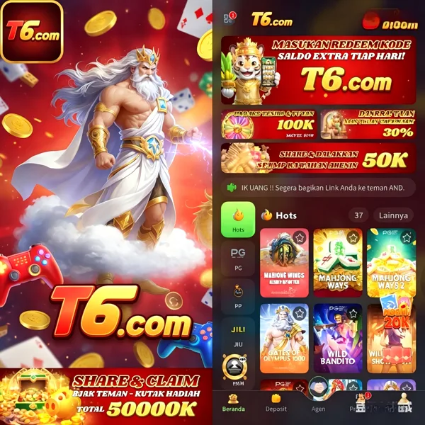 T6 Bonus Member Baru 100%